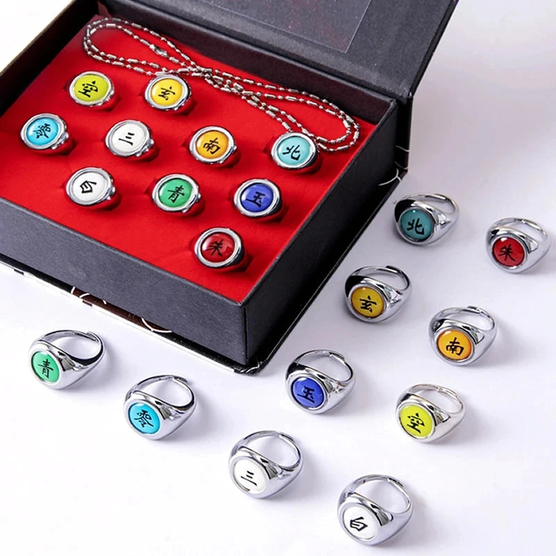 Naruto Akatsuki Rings Set