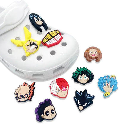 10 Pcs  My Hero Academia Croc Accessories