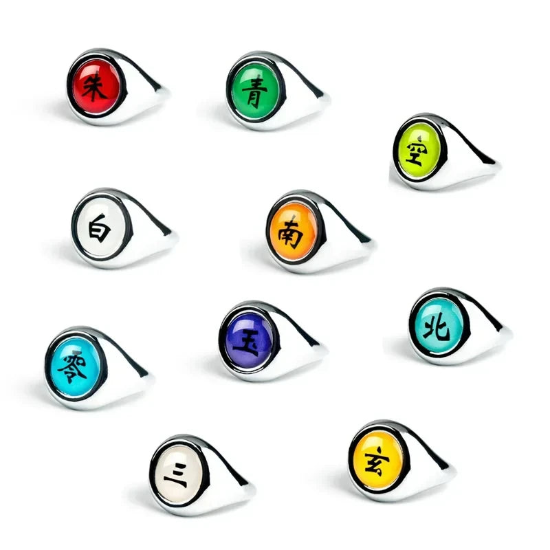 Naruto Akatsuki Rings Set