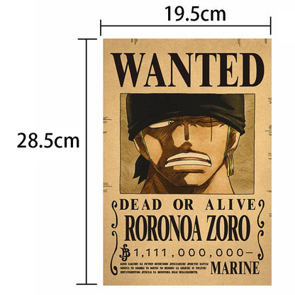 10Pcs One Piece Wanted Posters